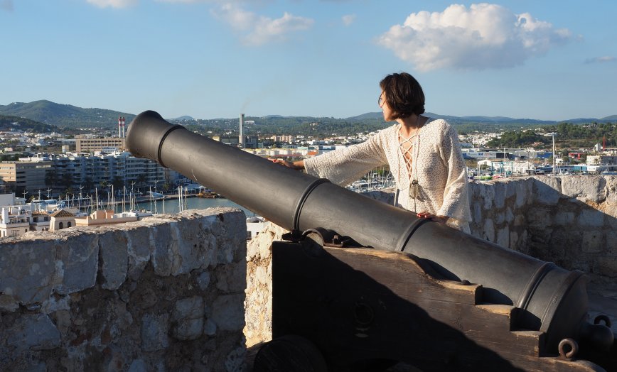 The Cannons in Ibiza Dalt Vila, Fortress town, Ibiza culture, Ibiza old town