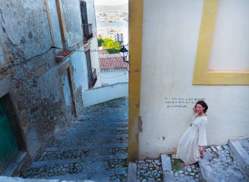 Poetry experience in Dalt vila, Ibiza old town.