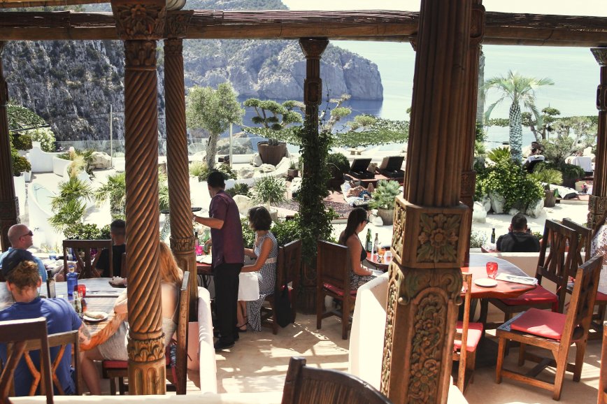 The Eden Restaurant, inside peek view.