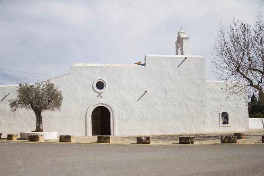 The beautiful church in Santa Inés, Ibiza