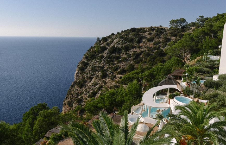 Amazing view of the best hotel resort in ibiza