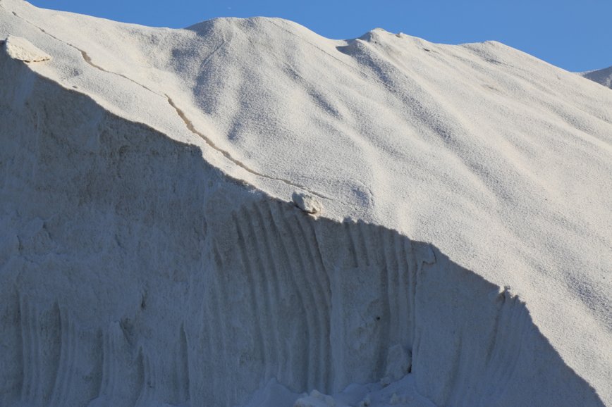 Mountain of Salt at Las Salinas Ibiza, Spain
